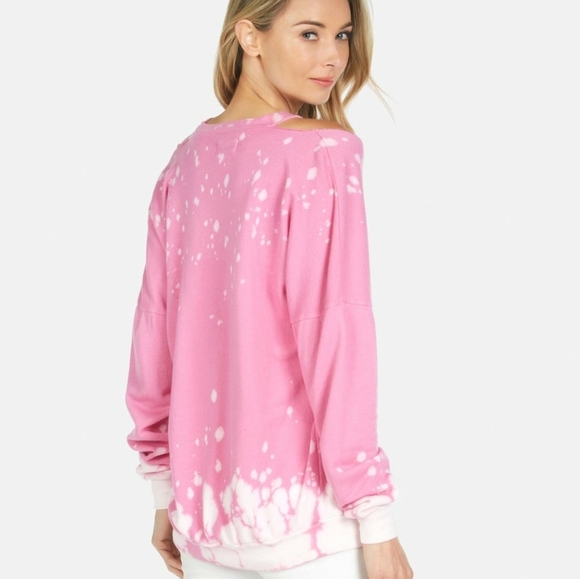 Lauren Moshi The Go Gos Pink Pullover Sweatshirt NEW - Picture 6 of 8
